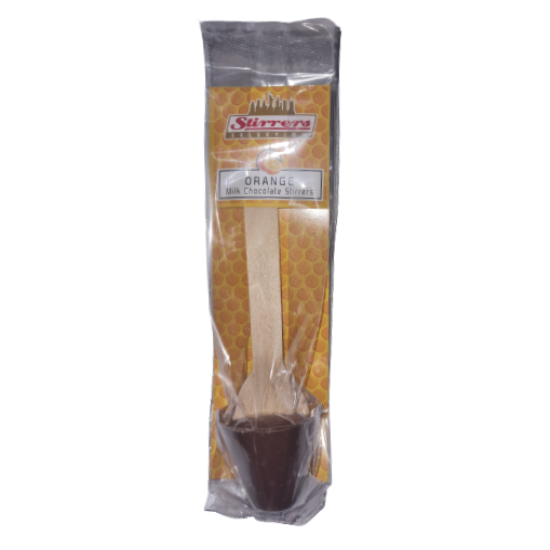 Orange Milk Hot Chocolate Stirrers Rose Confectionery 30g